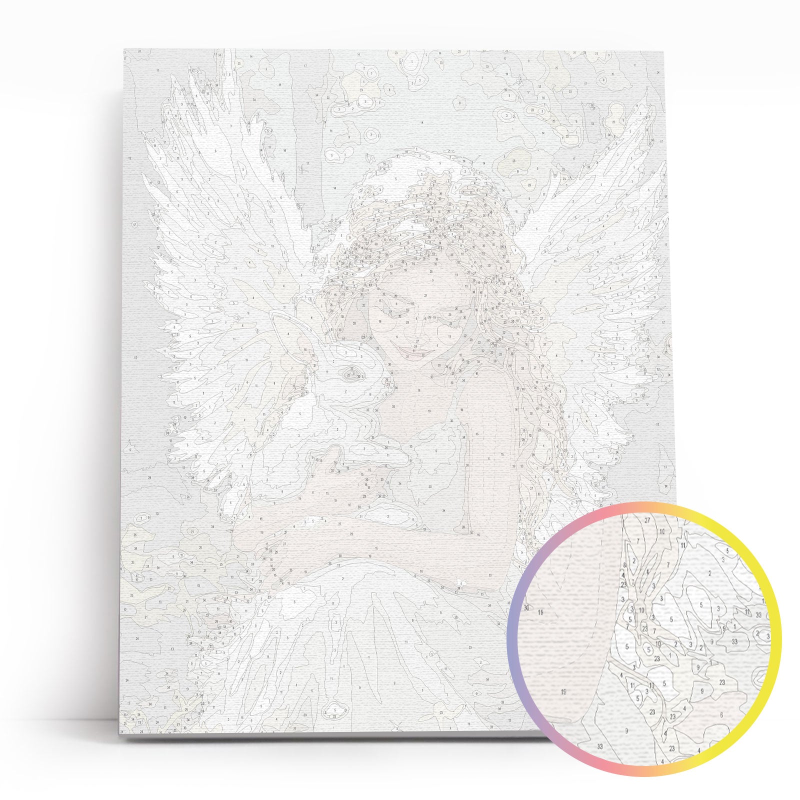 Painting by numbers - MG2532e - Heavenly Friend – Painting by numbers | Varvikas.Shop