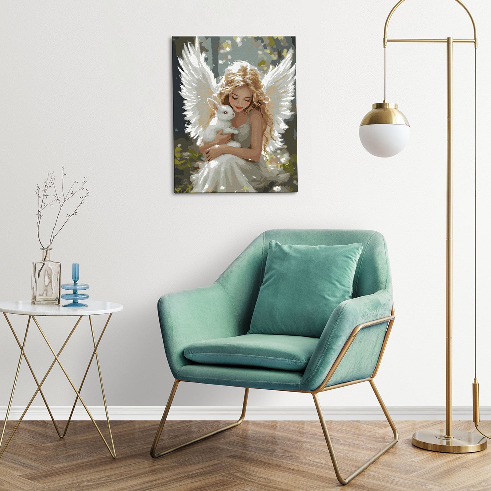 Painting by numbers - MG2532e - Heavenly Friend – Painting by numbers | Varvikas.Shop