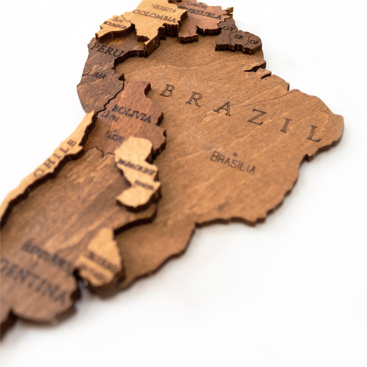 Wooden constructor - BEW001e - World Map Medium – Wooden constructors | Varvikas.Shop