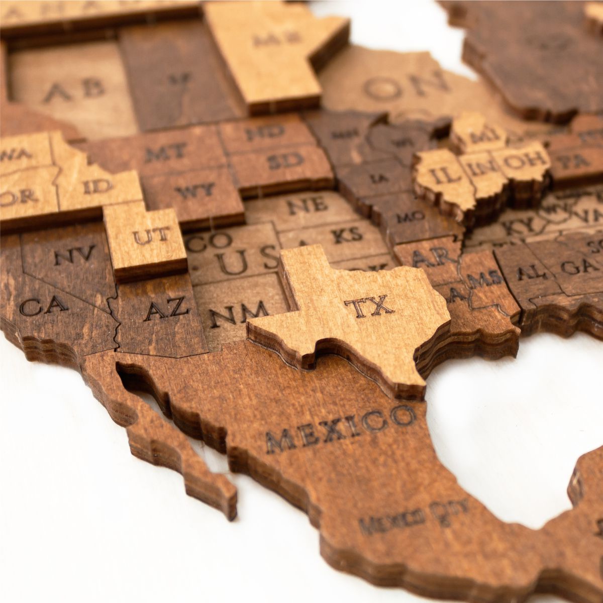 Wooden constructor - BEW001e - World Map Medium – Wooden constructors | Varvikas.Shop