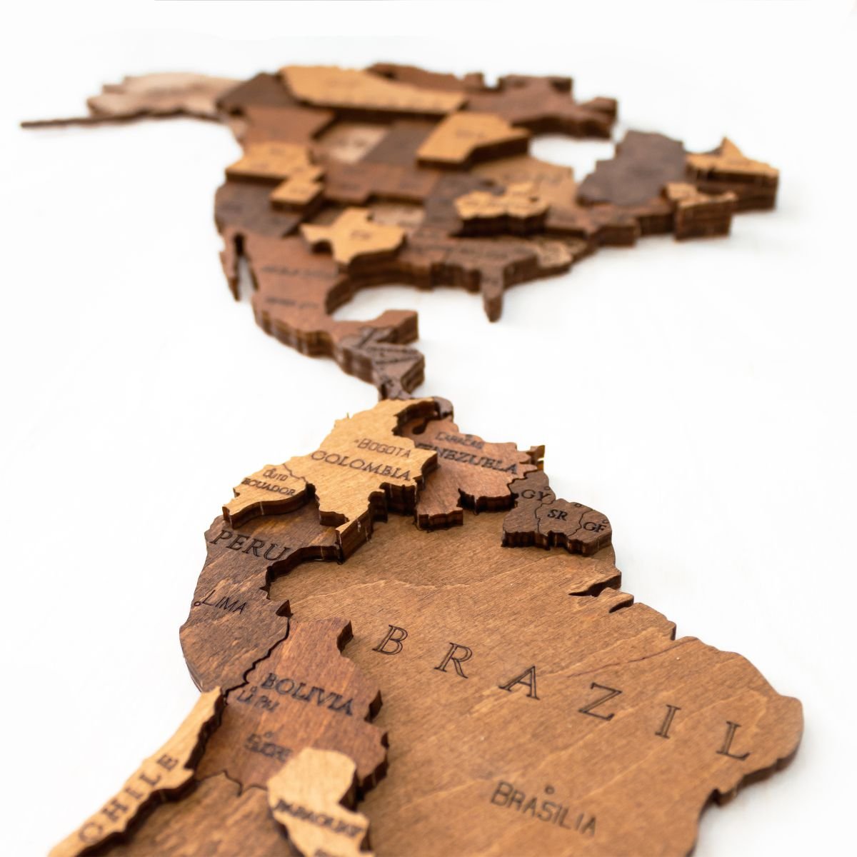 Wooden constructor - BEW001e - World Map Medium – Wooden constructors | Varvikas.Shop