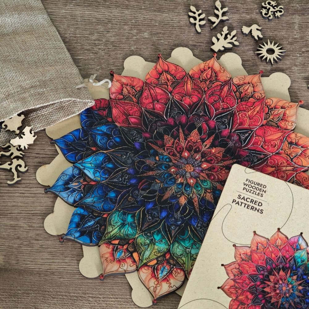 Wooden Jigsaw Puzzle 200 pcs | Sacred Patterns (PW049e) – Wooden puzzles | Varvikas.Shop