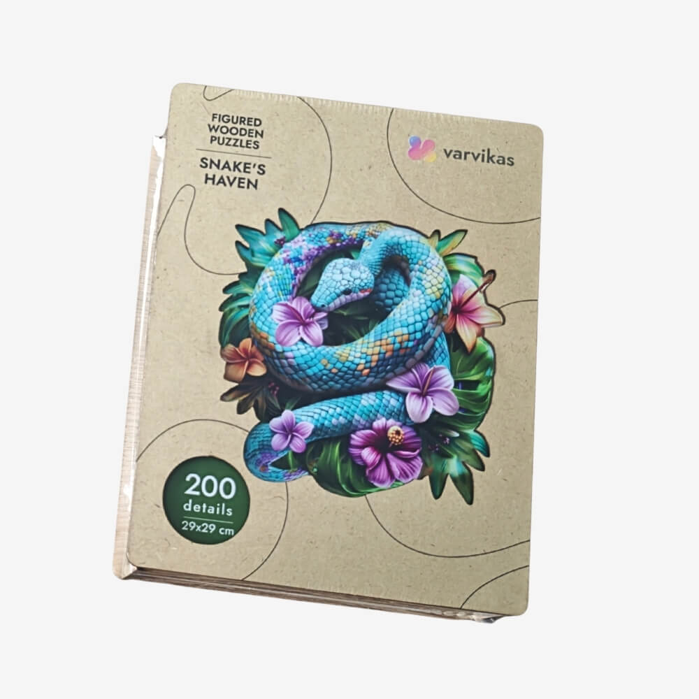 Wooden Jigsaw Puzzle 200 pcs | Snake's Haven (PW045e) – Wooden puzzles | Varvikas.Shop