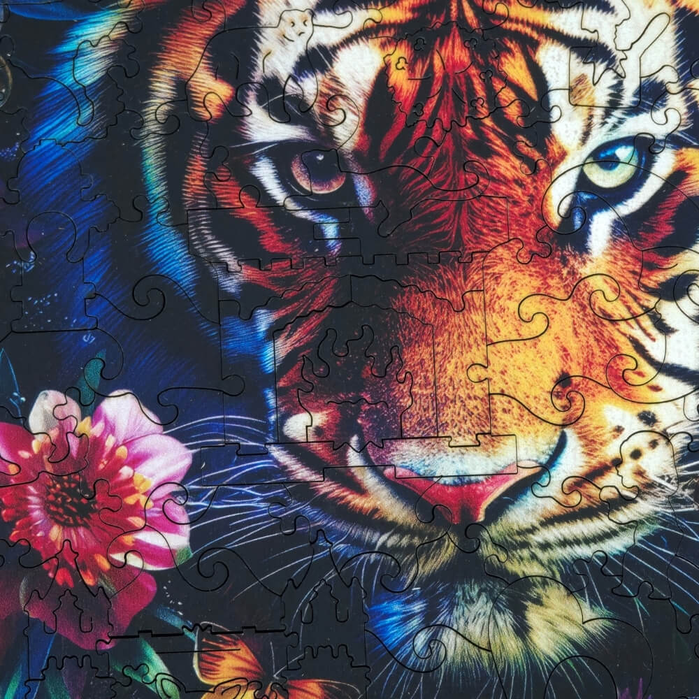 Wooden Jigsaw Puzzle 200 pcs | Tiger's Trail (PW043e) – Wooden puzzles | Varvikas.Shop