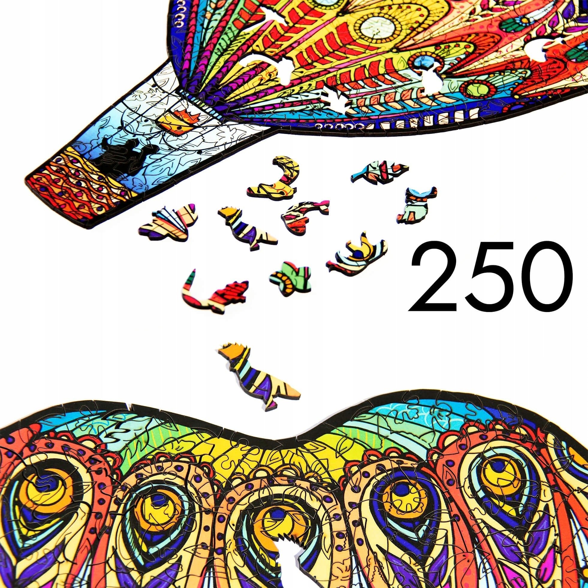 Wooden Jigsaw Puzzle 250 pcs | Flying in Love (PW007e) – Wooden puzzles | Varvikas.Shop