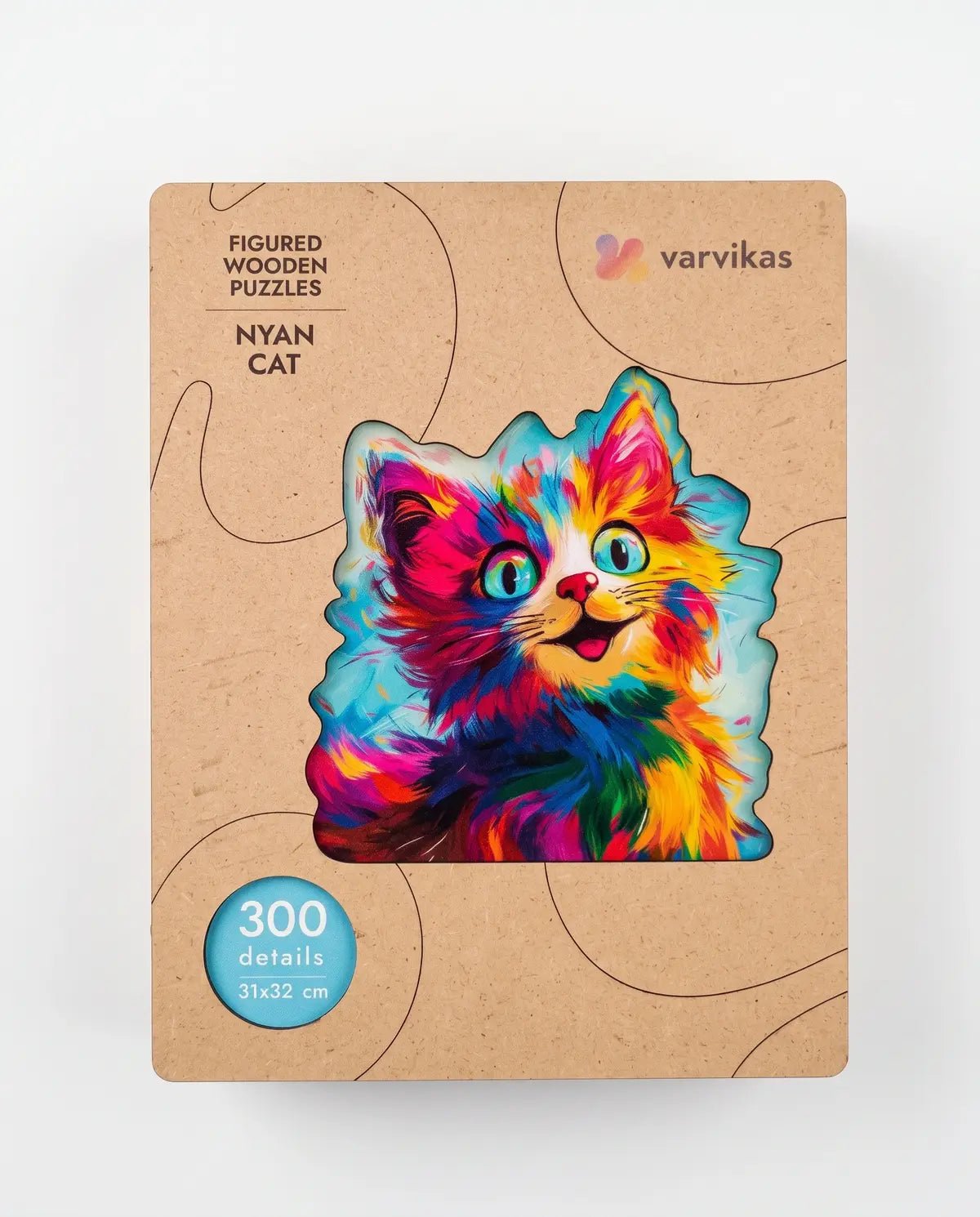 Wooden Jigsaw Puzzle 300 pcs, Nyan Cat (PW062e) – Wooden puzzles | Varvikas