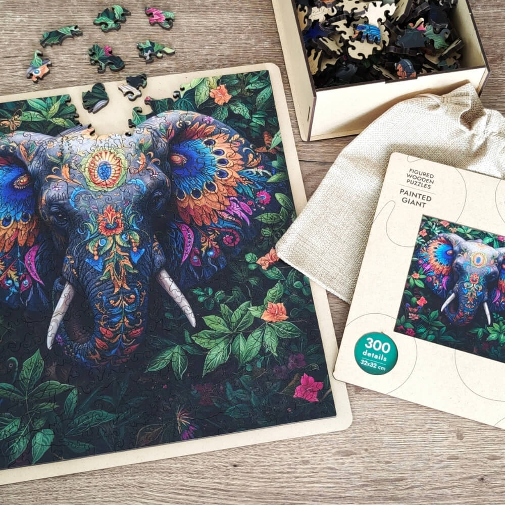 Wooden Jigsaw Puzzle 300 pcs | Painted Giant (PW044e) – Wooden puzzles | Varvikas.Shop