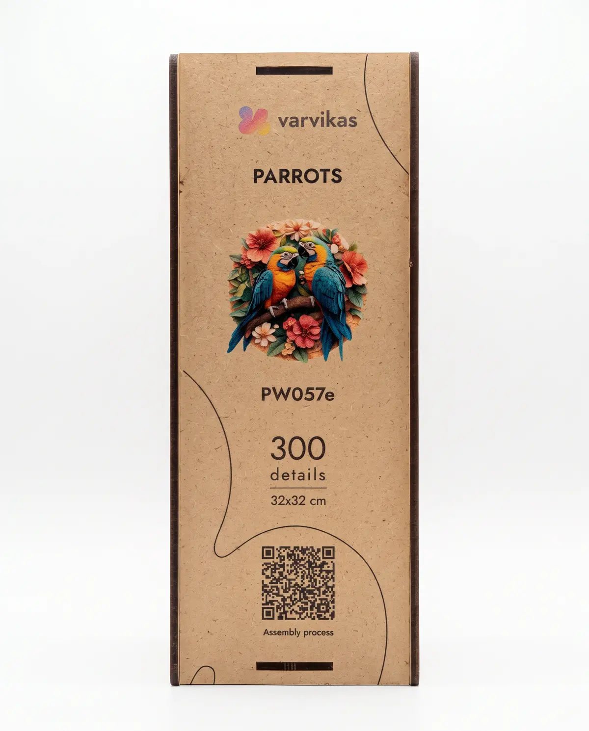 Wooden Jigsaw Puzzle 300 pcs, Parrot (PW057e) – Wooden puzzles | Varvikas