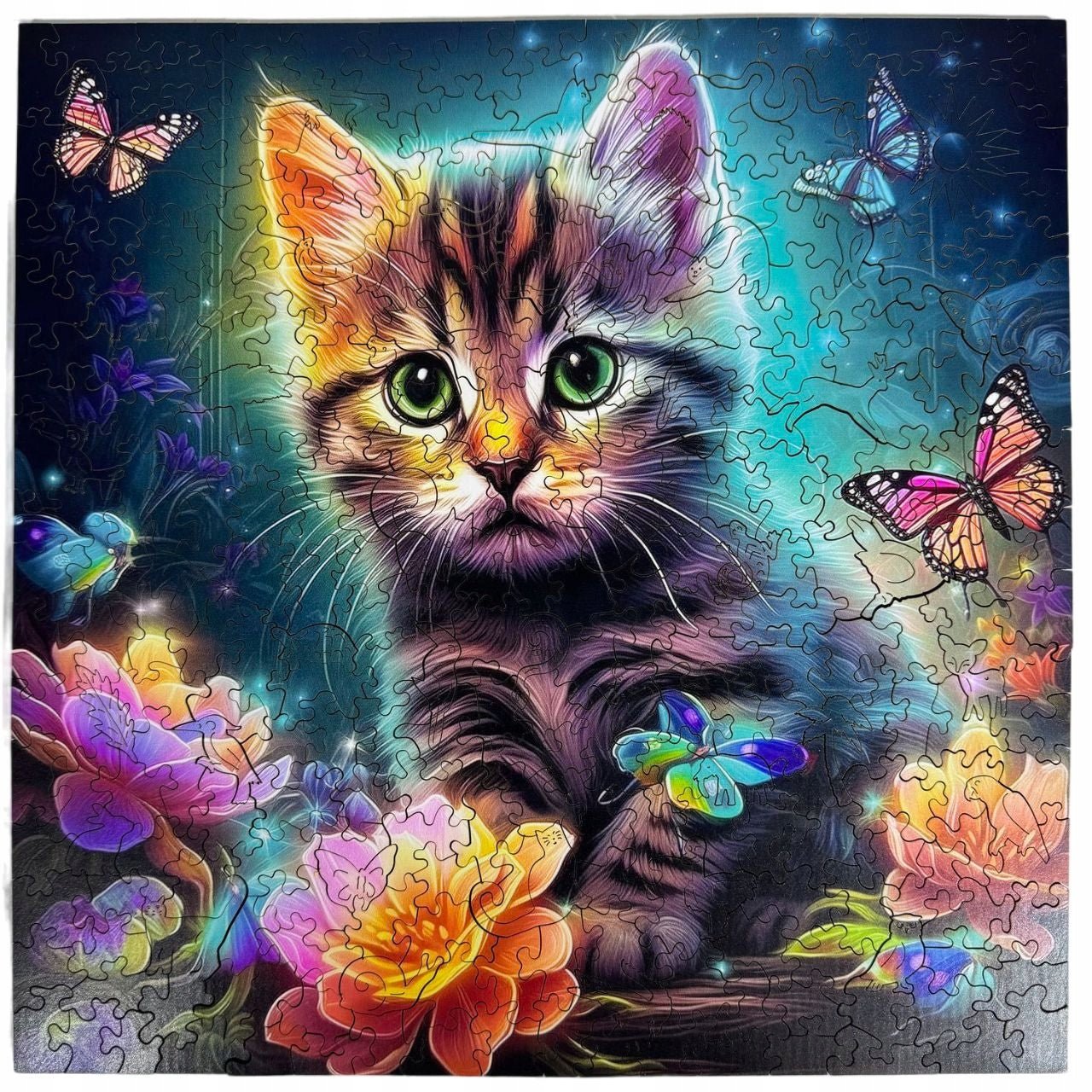 Wooden Jigsaw Puzzle 300 pcs | Pretty Cat (PW030e) – Wooden puzzles | Varvikas.Shop