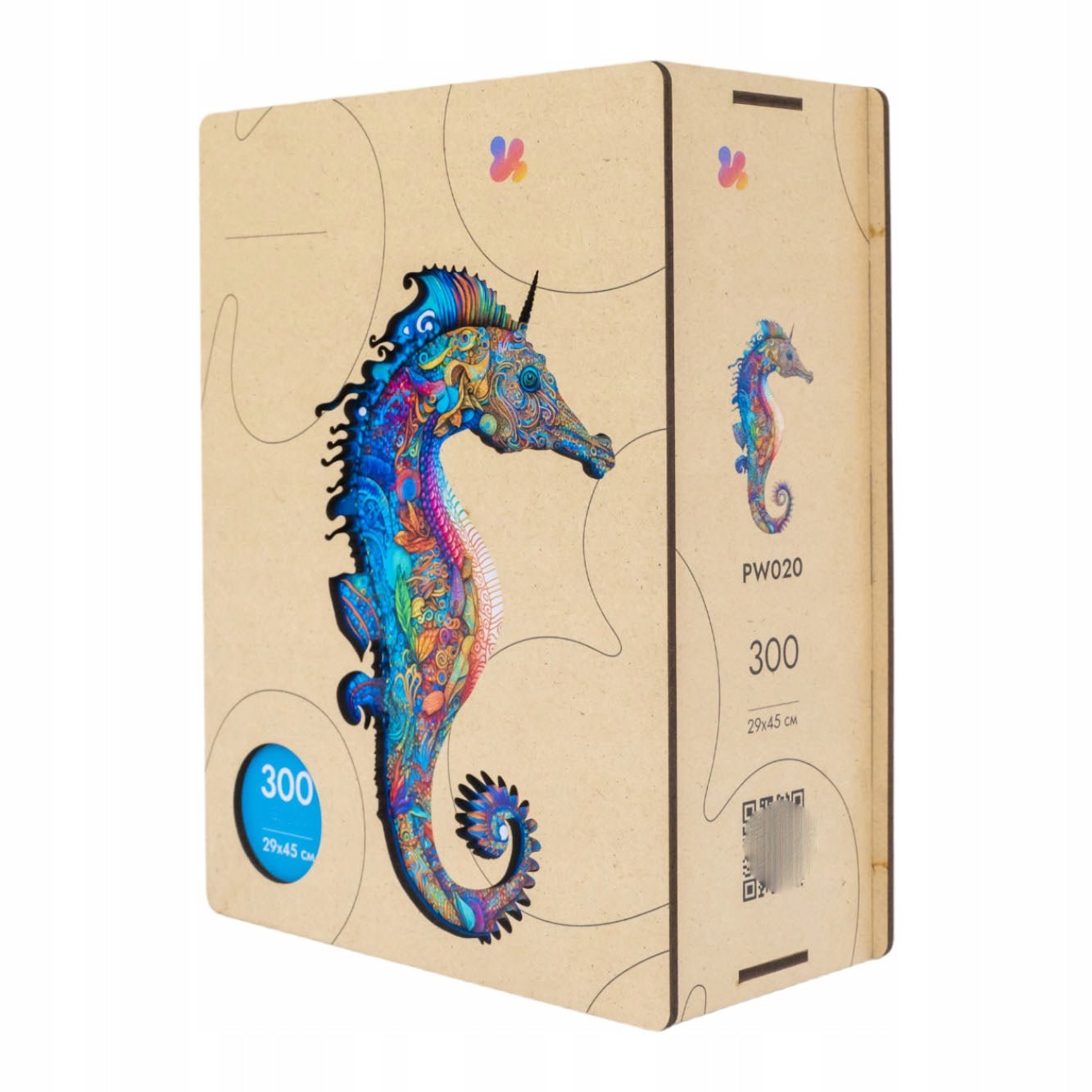Wooden Jigsaw Puzzle 300 pcs | Sea Horse (PW020e) – Wooden puzzles | Varvikas.Shop