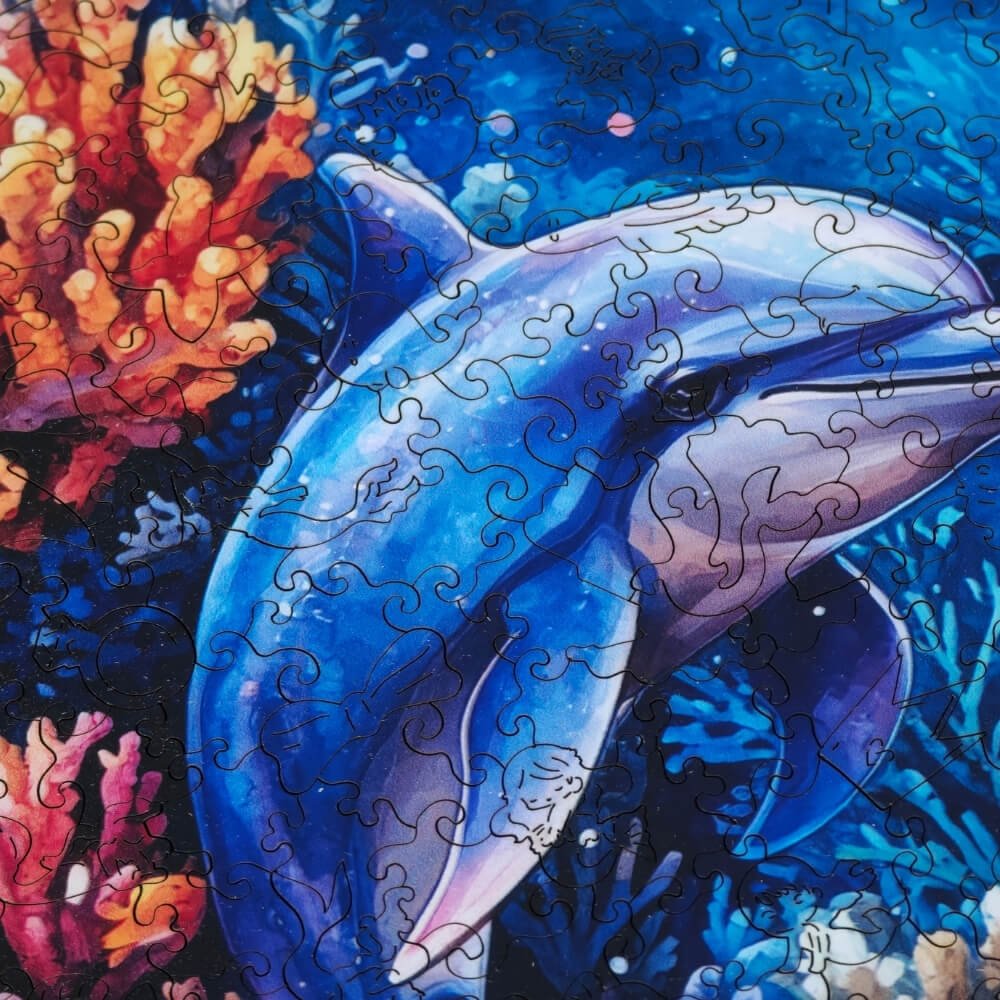 Wooden Jigsaw Puzzle 500 pcs | Dolphin Bay (PW042e) – Wooden puzzles | Varvikas.Shop