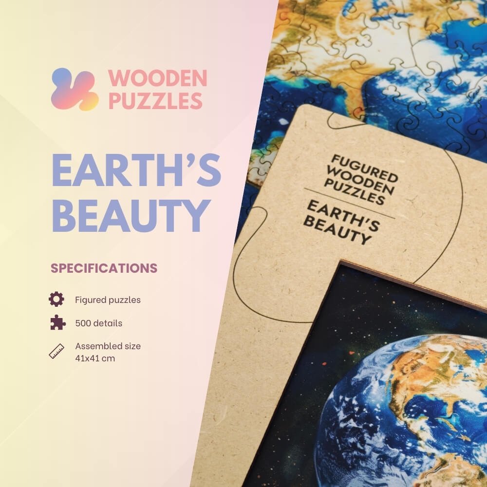 Wooden Jigsaw Puzzle 500 pcs | Earth's Beauty (PW052e) – Wooden puzzles | Varvikas.Shop