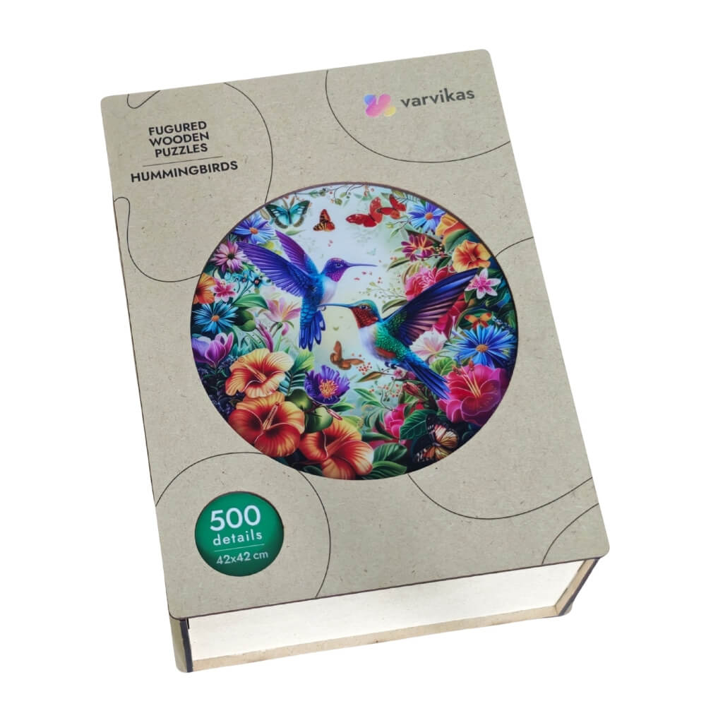 Wooden Jigsaw Puzzle 500 pcs | Hummingbirds (PW040e) – Wooden puzzles | Varvikas.Shop