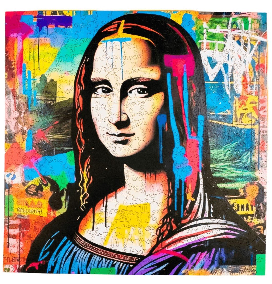 Wooden Jigsaw Puzzle 500 pcs | Mona Lisa (PW027e) – Wooden puzzles | Varvikas.Shop