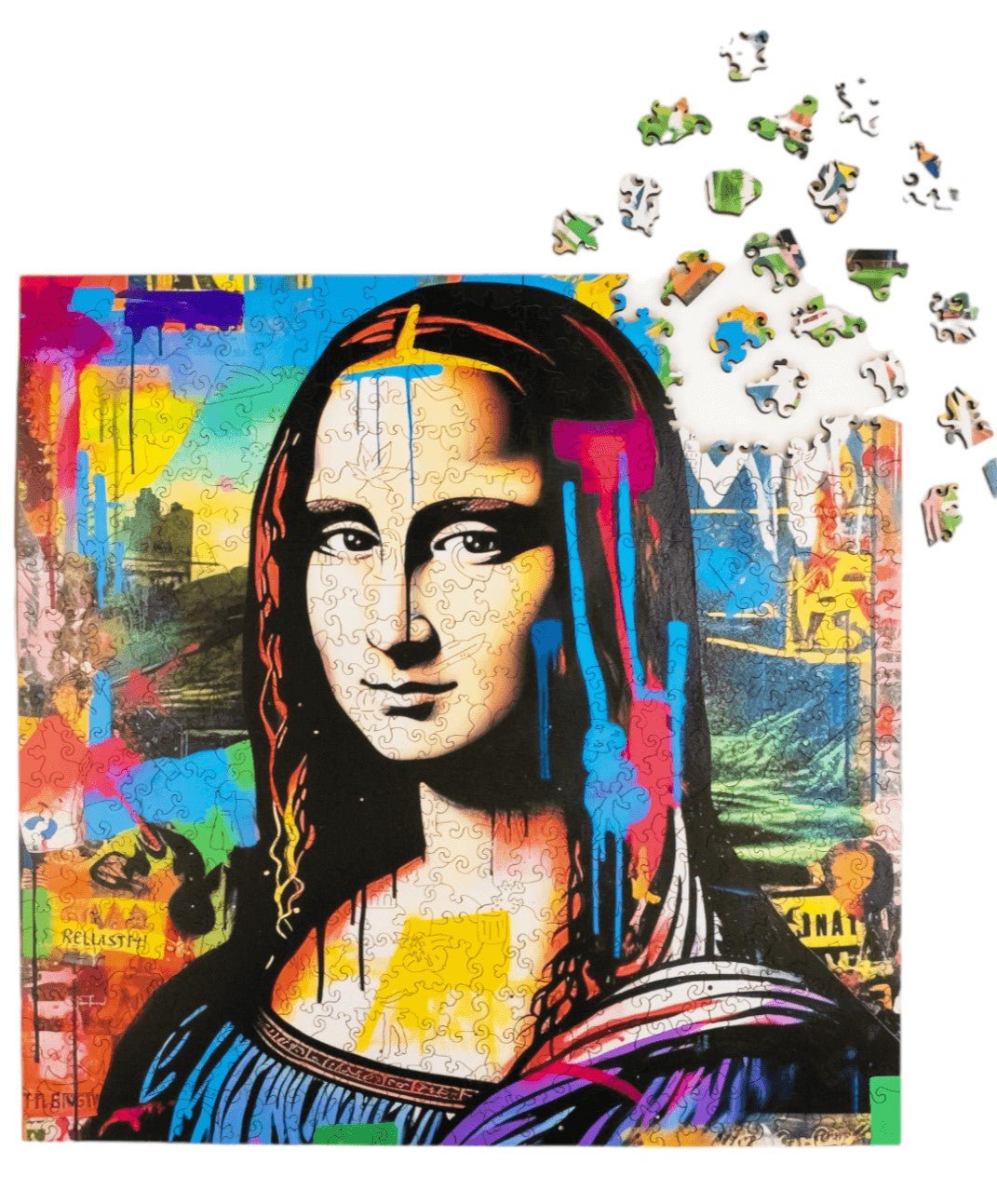 Wooden Jigsaw Puzzle 500 pcs | Mona Lisa (PW027e) – Wooden puzzles | Varvikas.Shop