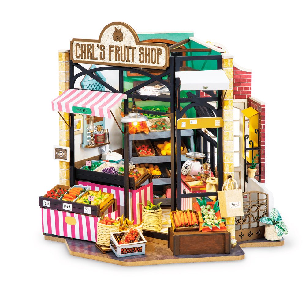DIY Miniature House Kit (RoomBox) | Fruit Shop (RB012e) – Roombox | Varvikas.Shop