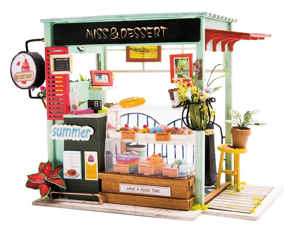 DIY Miniature House Kit (RoomBox) | Ice Cream Station (RBM003e) – Roombox | Varvikas.Shop