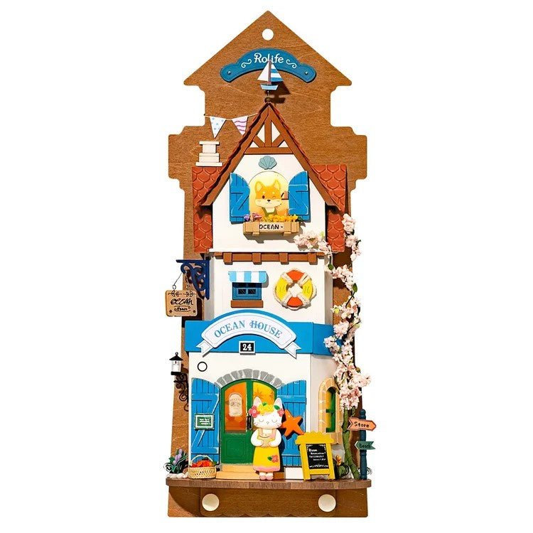 DIY Miniature House Kit (RoomBox) | Island Dream Villa (RDS022e) – Roombox | Varvikas.Shop