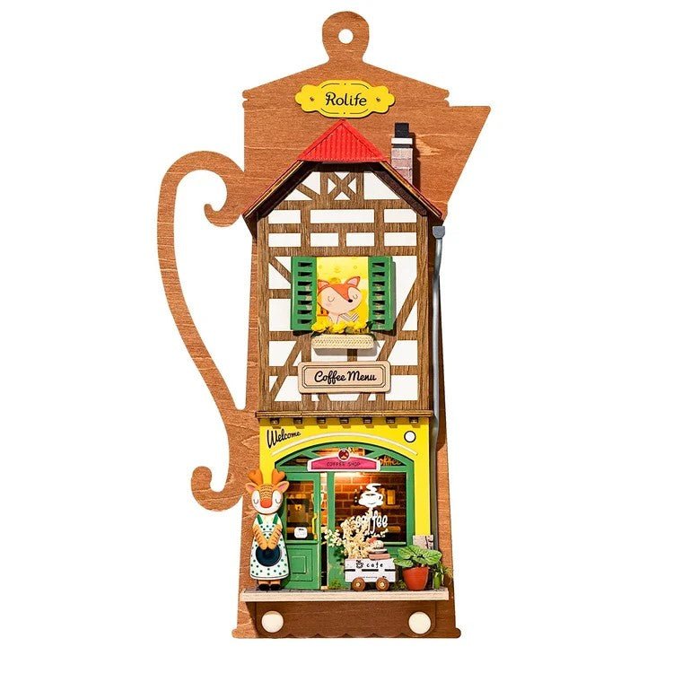 DIY Miniature House Kit (RoomBox) | Lazy Coffee House (RDS020e) – Roombox | Varvikas.Shop