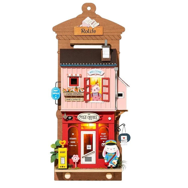 DIY Miniature House Kit (RoomBox) | Love Post Office (RDS021e) – Roombox | Varvikas.Shop