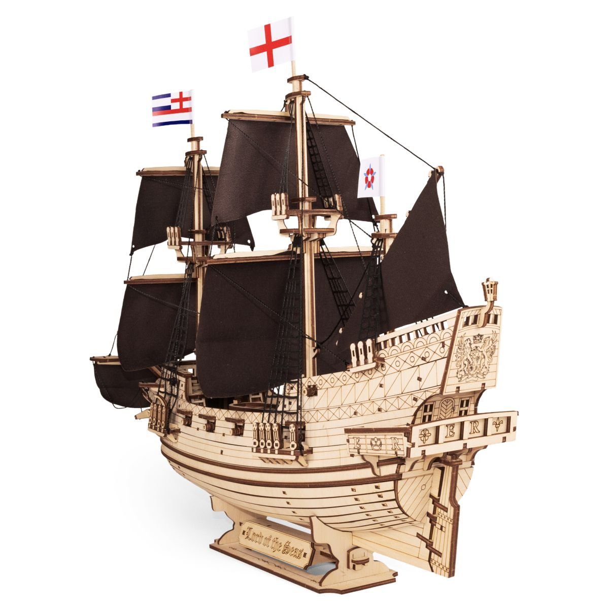 3D Wooden Mechanical Puzzle Kit, Lord of the Seas (BEW017e) – Wooden constructors | Varvikas.Shop