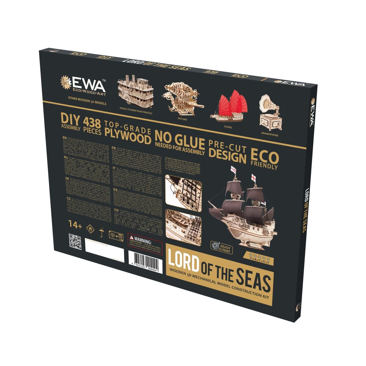 3D Wooden Mechanical Puzzle Kit, Lord of the Seas (BEW017e) – Wooden constructors | Varvikas.Shop