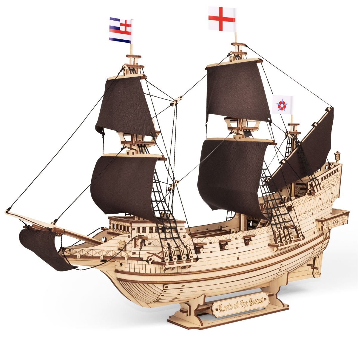 3D Wooden Mechanical Puzzle Kit, Lord of the Seas (BEW017e) – Wooden constructors | Varvikas.Shop