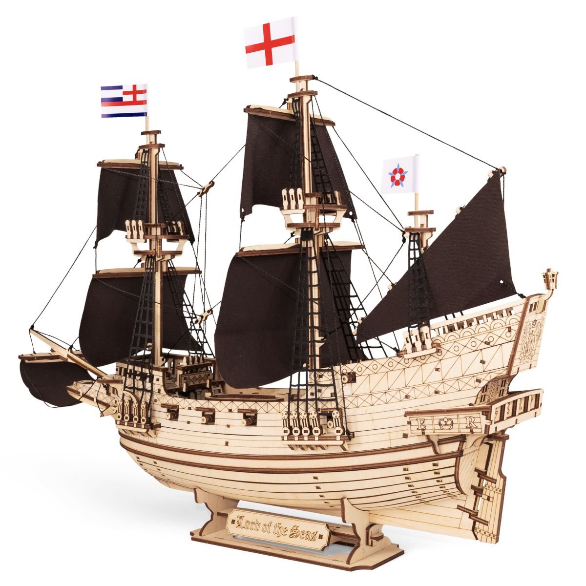 3D Wooden Mechanical Puzzle Kit, Lord of the Seas (BEW017e) – Wooden constructors | Varvikas.Shop