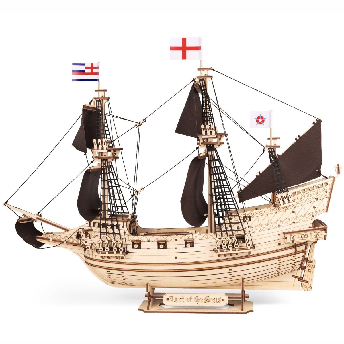 3D Wooden Mechanical Puzzle Kit, Lord of the Seas (BEW017e) – Wooden constructors | Varvikas.Shop