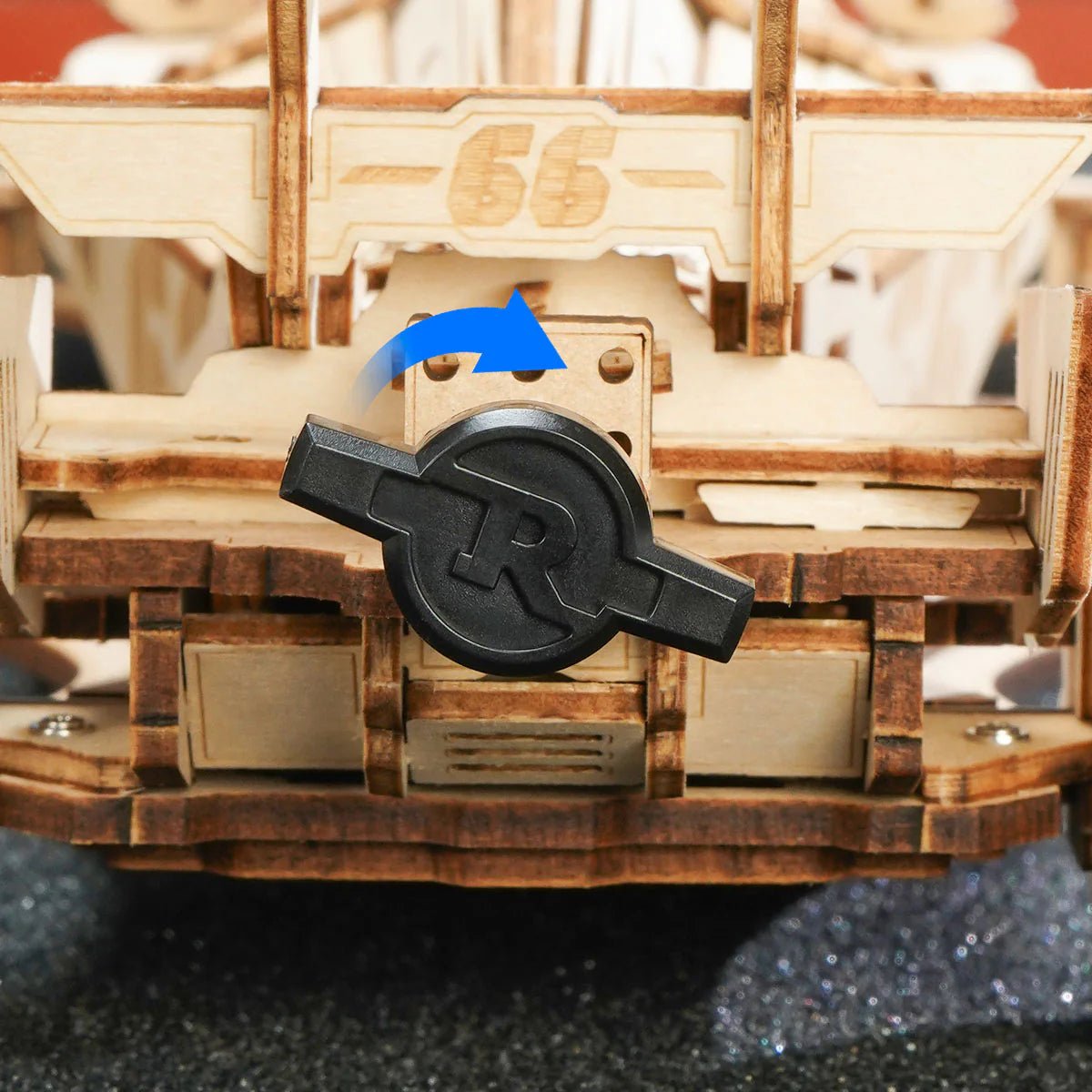 3D Wooden Mechanical Puzzle Kit, Racing Car (RK024e) – Wooden constructors | Varvikas