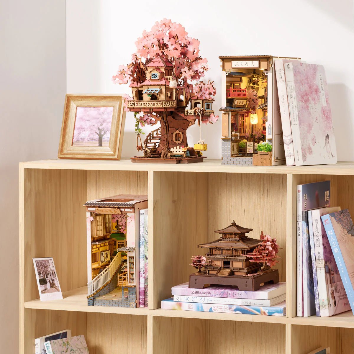 3D Wooden Mechanical Puzzle Kit, Sakura Pavilion (TGA07) – Wooden constructors | Varvikas