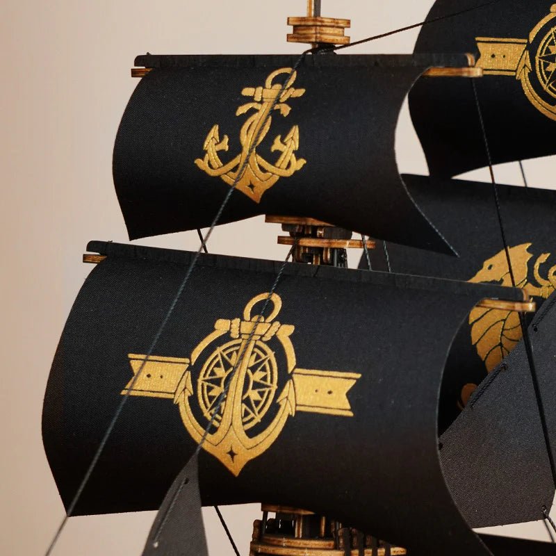 3D Wooden Mechanical Puzzle Kit, The Seahorse Barque (MCB02) – Wooden constructors | Varvikas.Shop