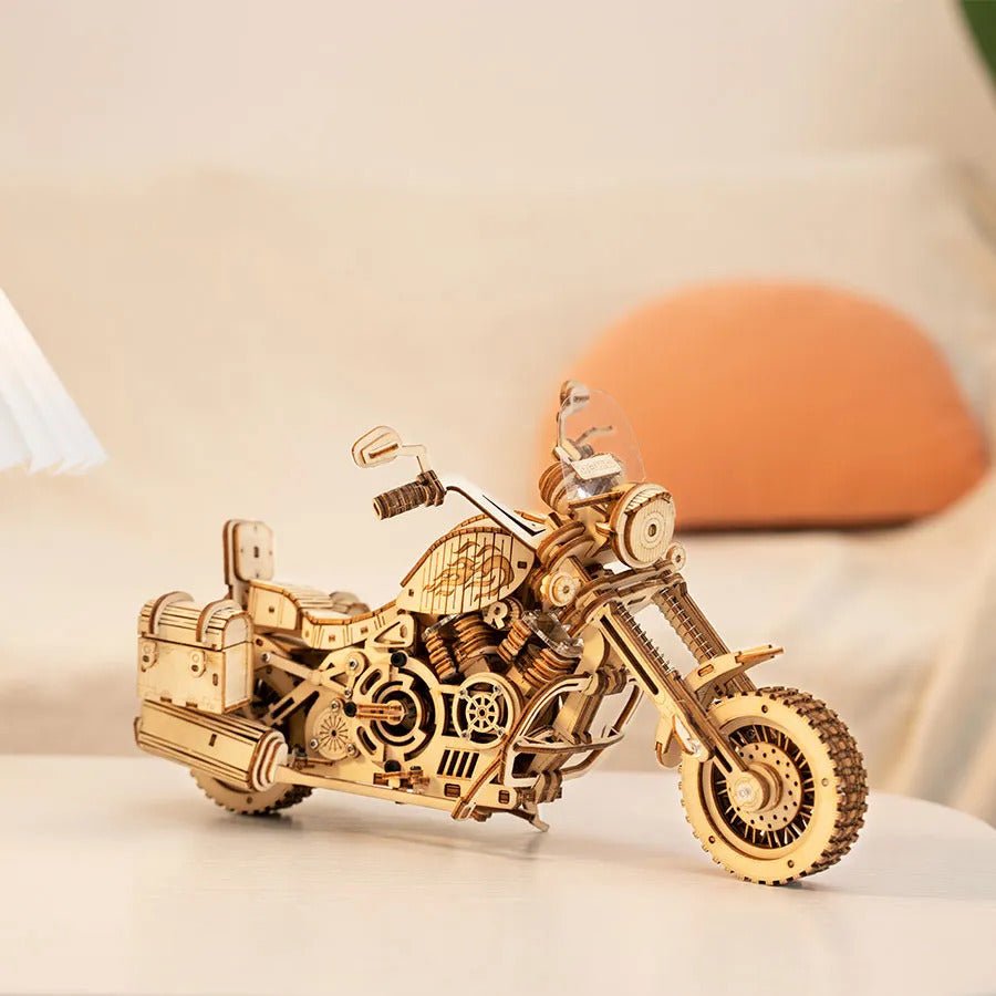 3D Wooden Model Kit | Cruiser Motorcycle (RK026e) – Wooden constructors | Varvikas.Shop