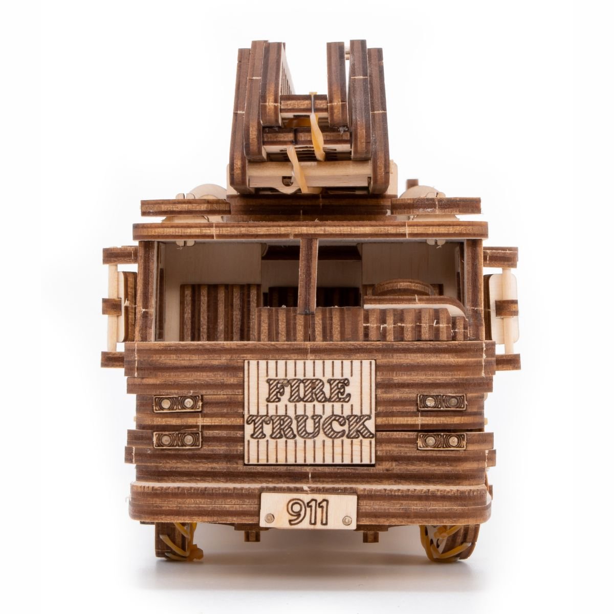 3D Wooden Model Kit | Fire Truck (BEW009e) – Wooden constructors | Varvikas.Shop