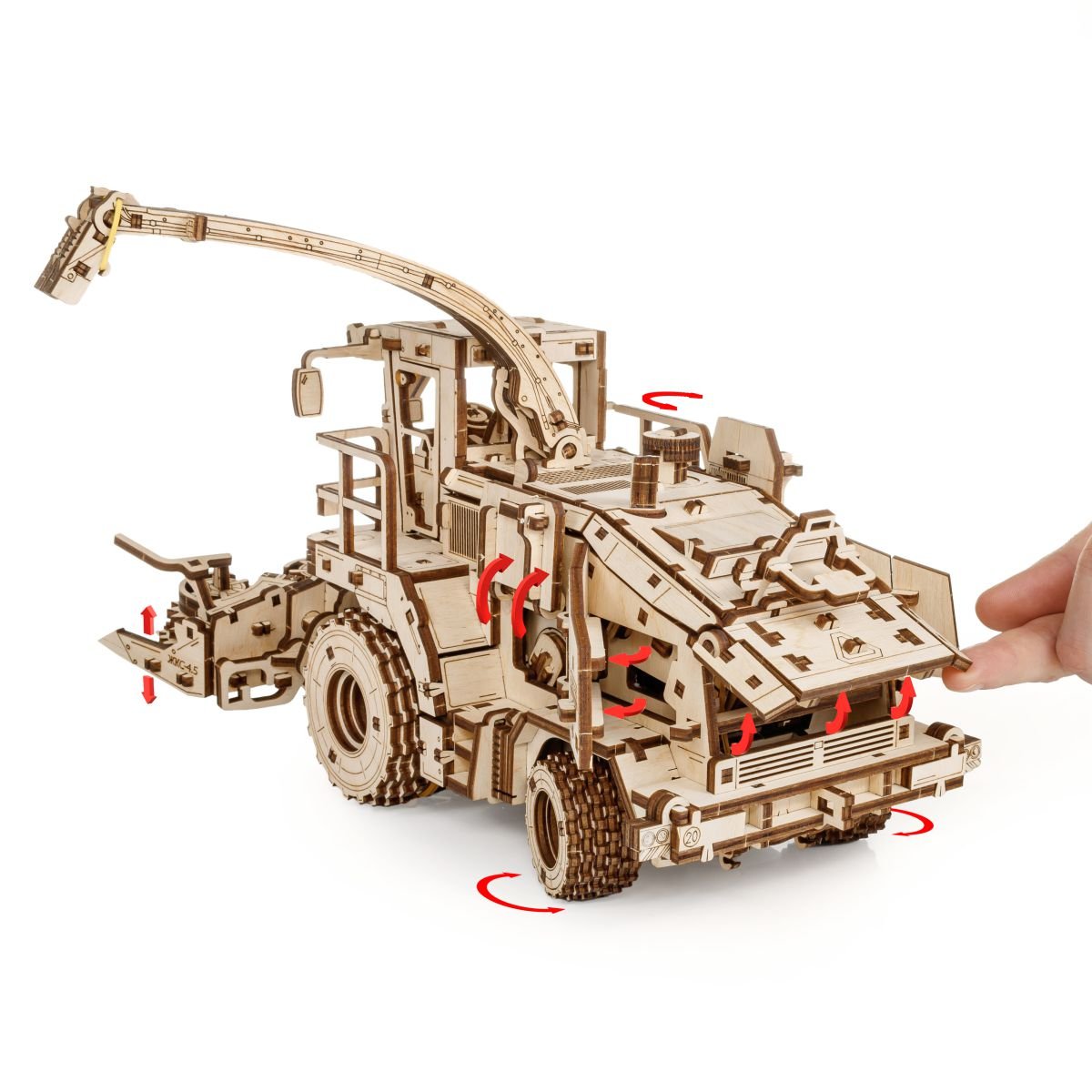 3D Wooden Model Kit | Harvester FS80 (BEW014e) – Wooden constructors | Varvikas.Shop