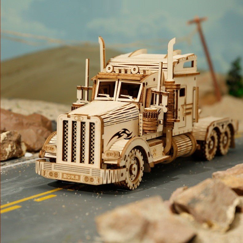 3D Wooden Model Kit | Heavy Truck (RA009e) – Wooden constructors | Varvikas.Shop