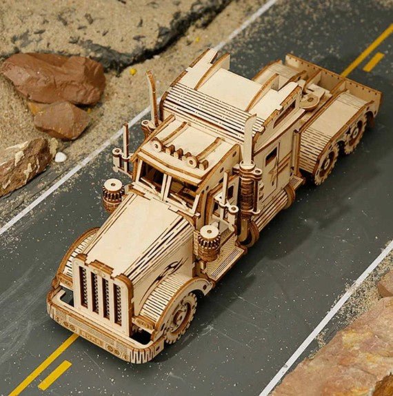 3D Wooden Model Kit | Heavy Truck (RA009e) – Wooden constructors | Varvikas.Shop