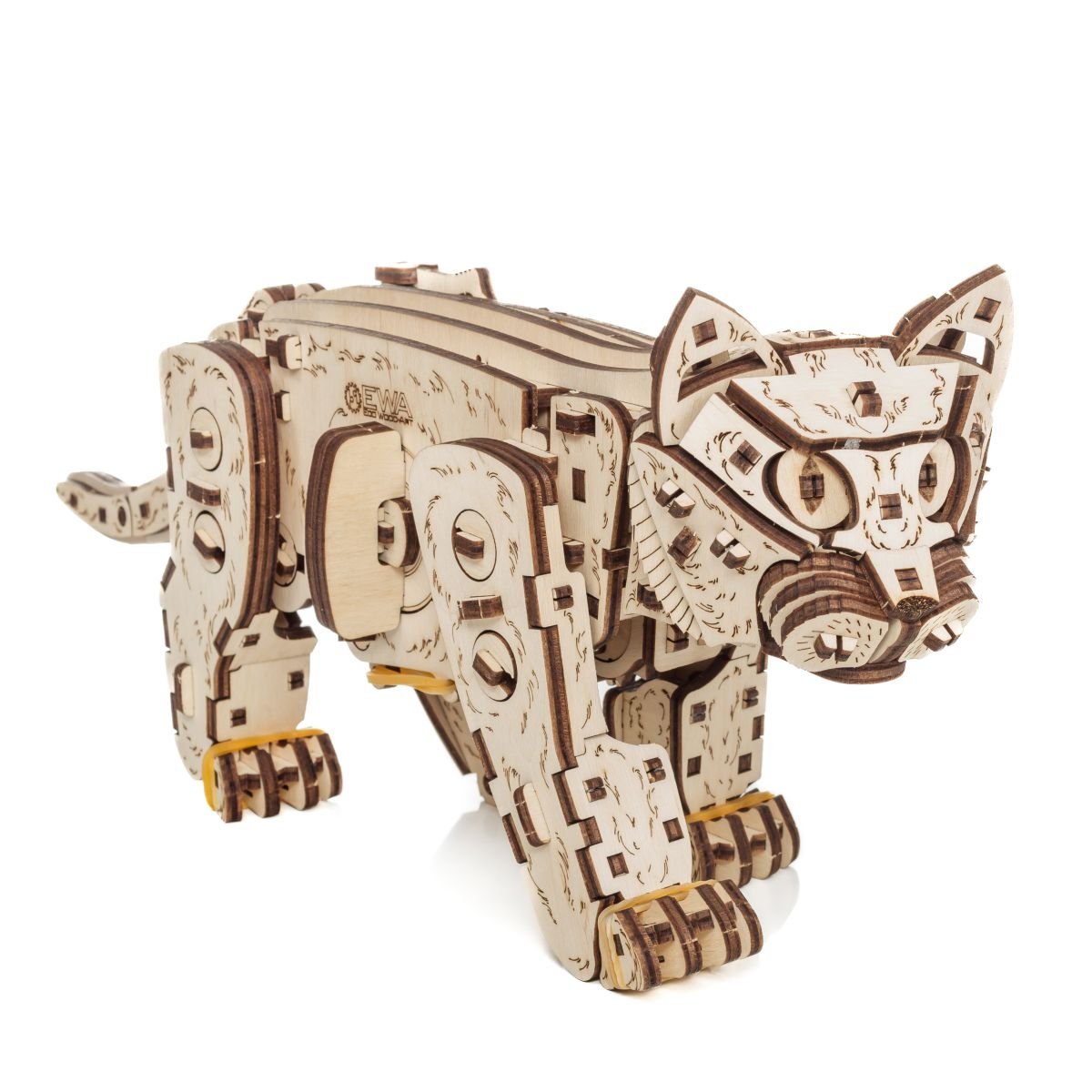 3D Wooden Model Kit | Kitten (BEW003e) – Wooden constructors | Varvikas.Shop