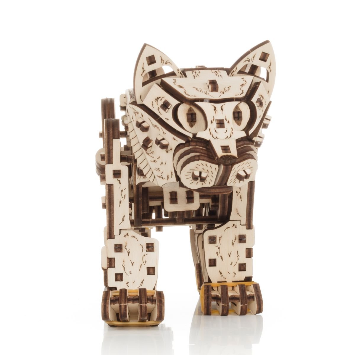 3D Wooden Model Kit | Kitten (BEW003e) – Wooden constructors | Varvikas.Shop