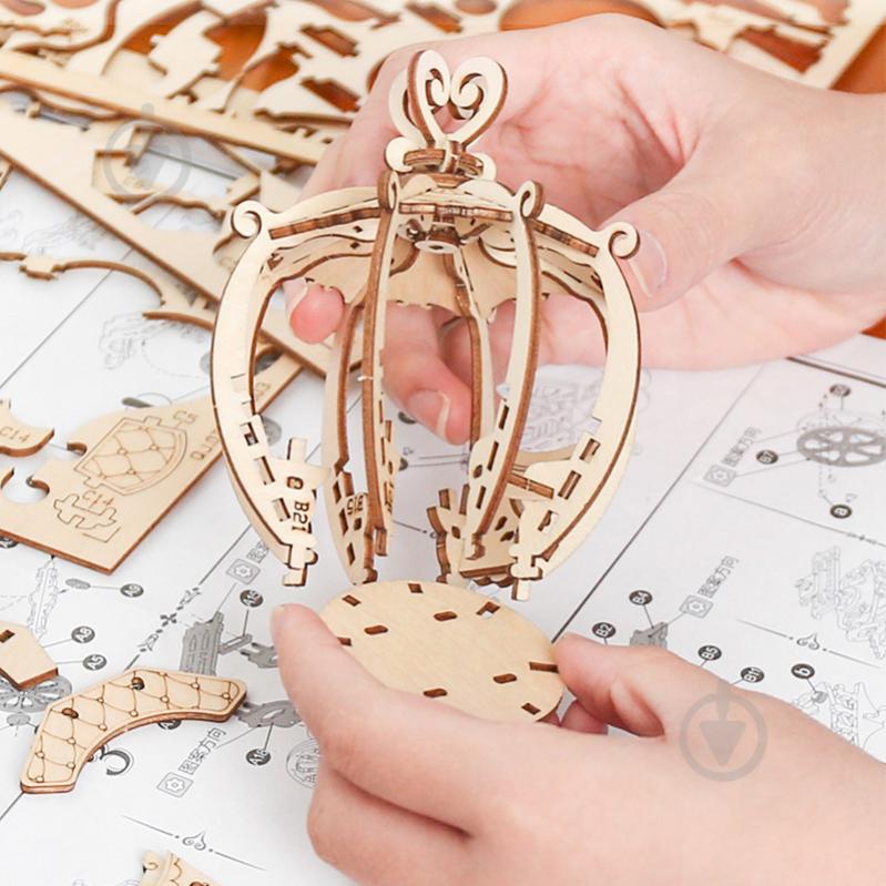 3D Wooden Model Kit | Pumpkin Cart (RA006e) – Wooden constructors | Varvikas.Shop