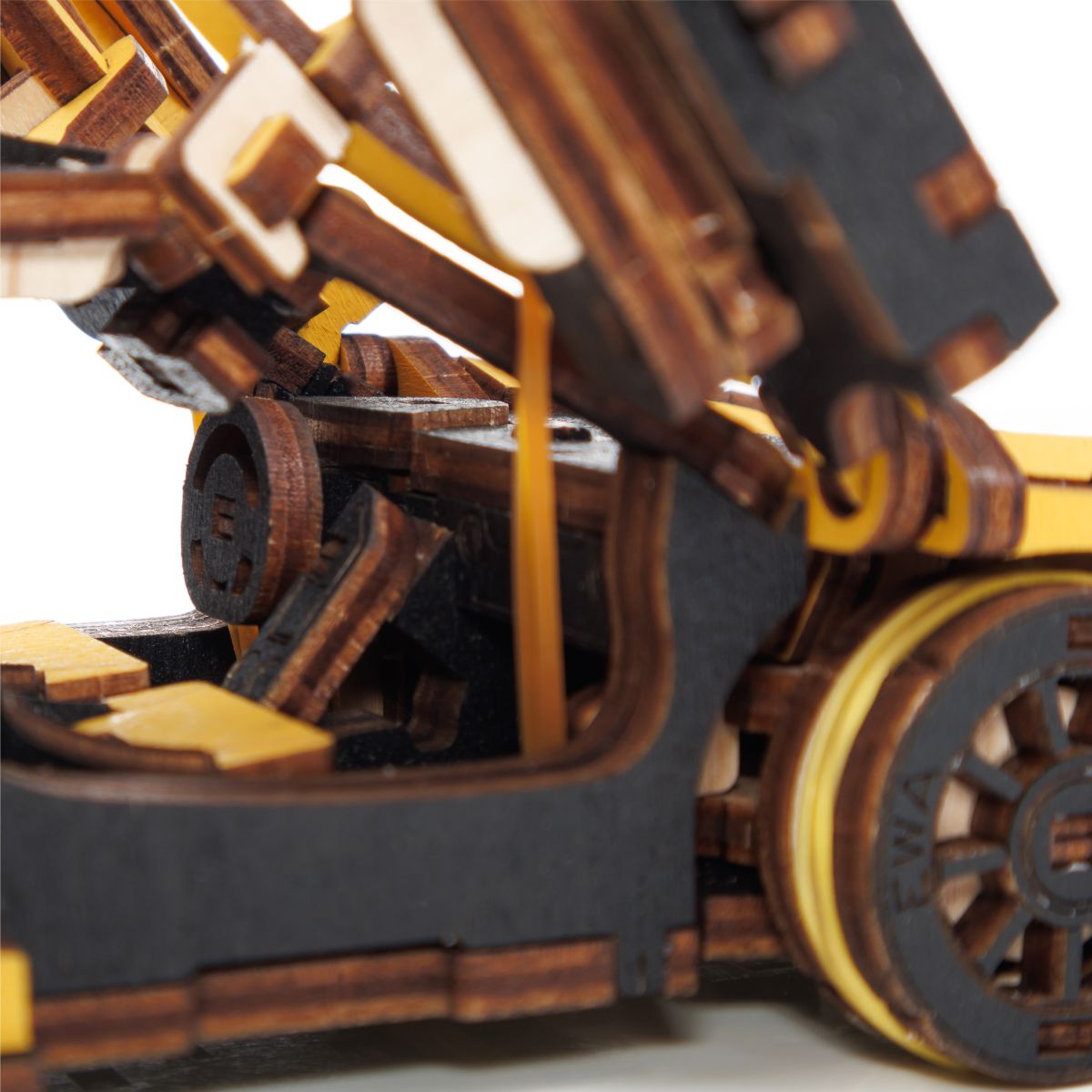 3D Wooden Model Kit | Racing Car Yellow (BEW011e) – Wooden constructors | Varvikas.Shop