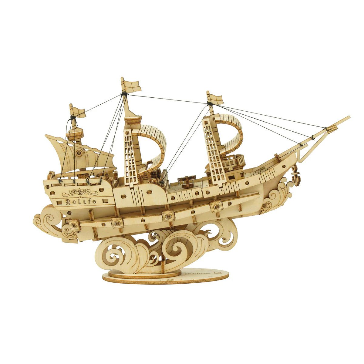 3D Wooden Model Kit | Sailing Ship (RA005e) – Wooden constructors | Varvikas.Shop