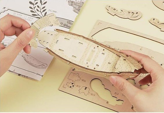 3D Wooden Model Kit | Sailing Ship (RA005e) – Wooden constructors | Varvikas.Shop