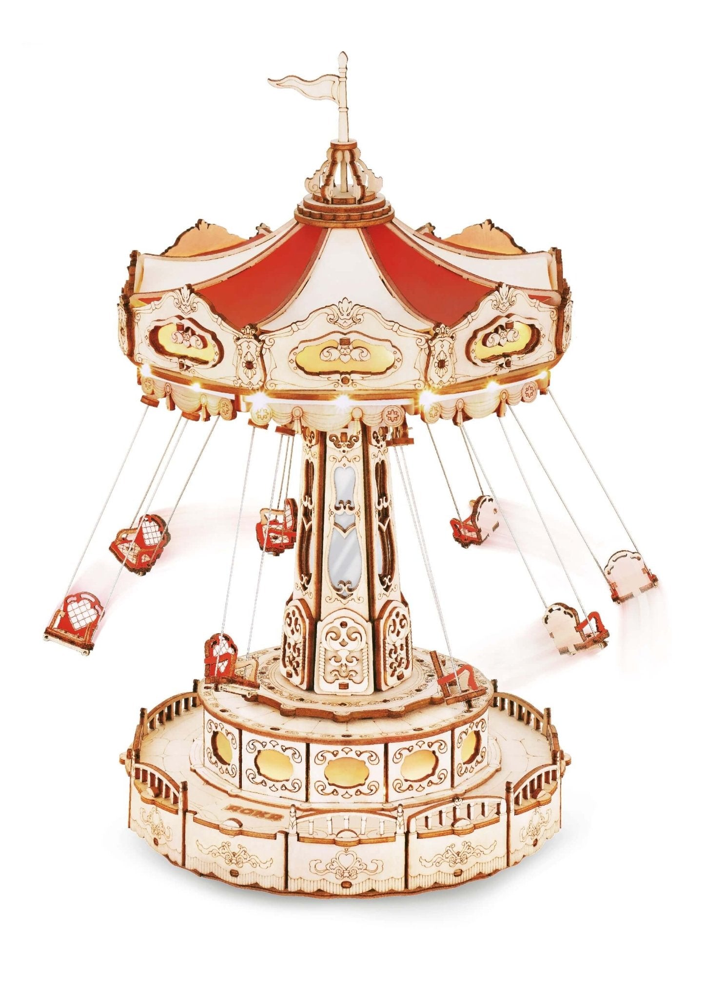 3D Wooden Model Kit | Swing ride (RK014e) – Wooden constructors | Varvikas.Shop