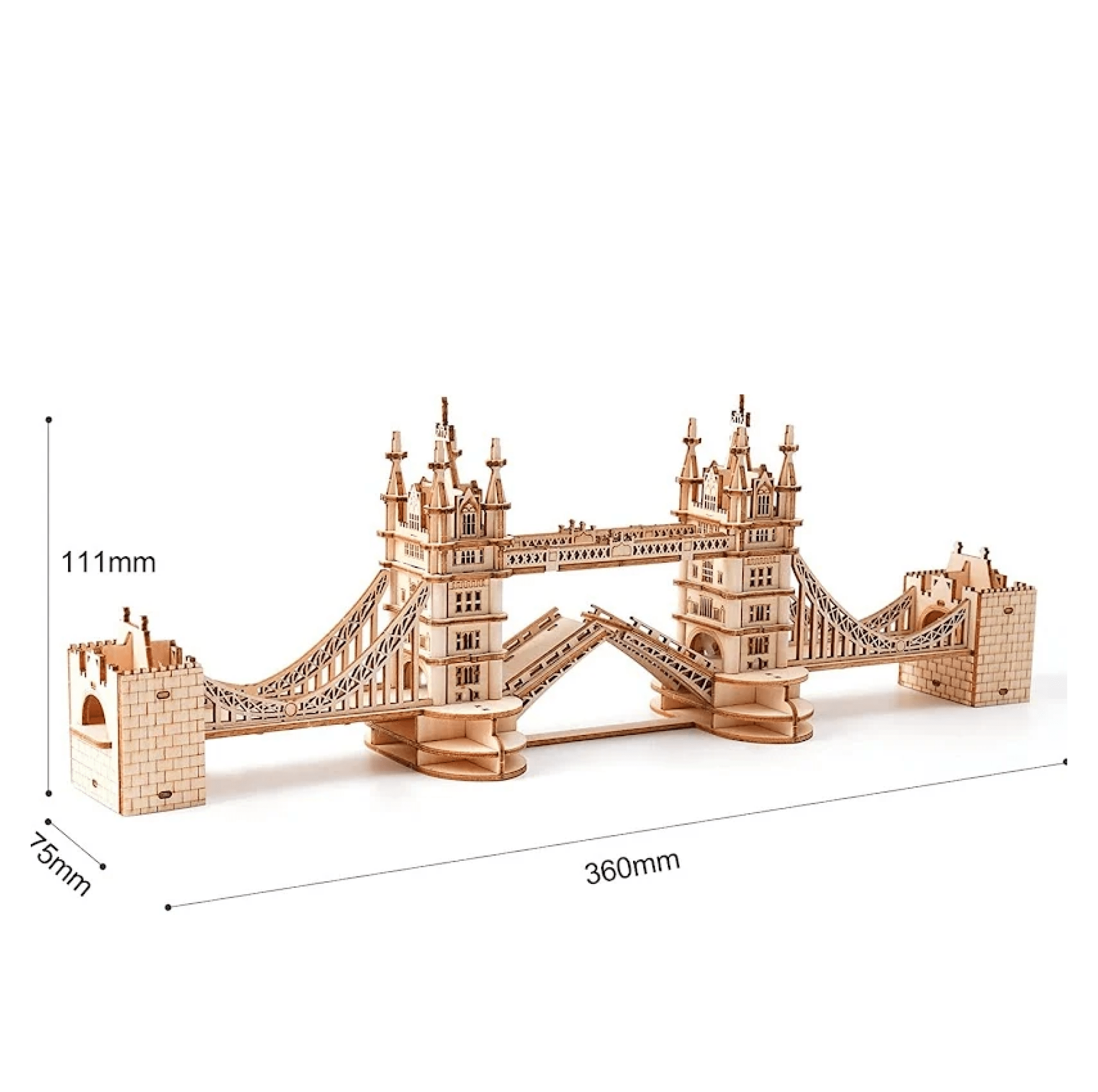 3D Wooden Model Kit | Tower Bridge (RA003e) – Wooden constructors | Varvikas.Shop