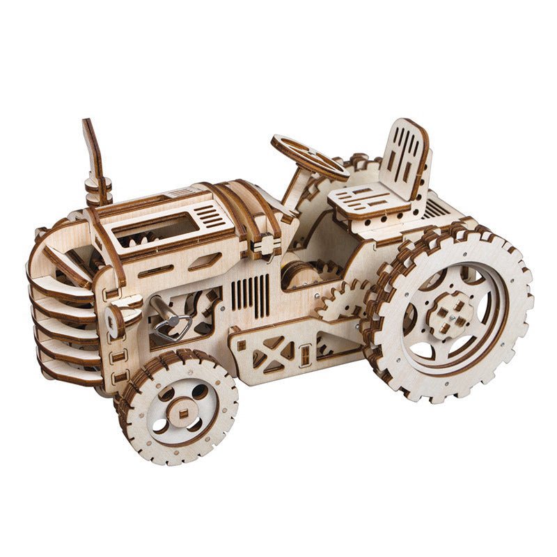 3D Wooden Model Kit | Tractor (RK003e) – Wooden constructors | Varvikas.Shop