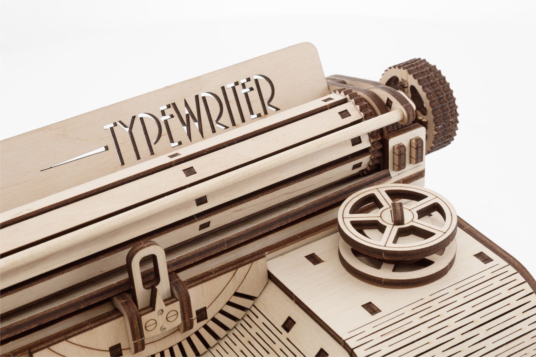 3D Wooden Model Kit | Typewriter (BEW015e) – Wooden constructors | Varvikas.Shop