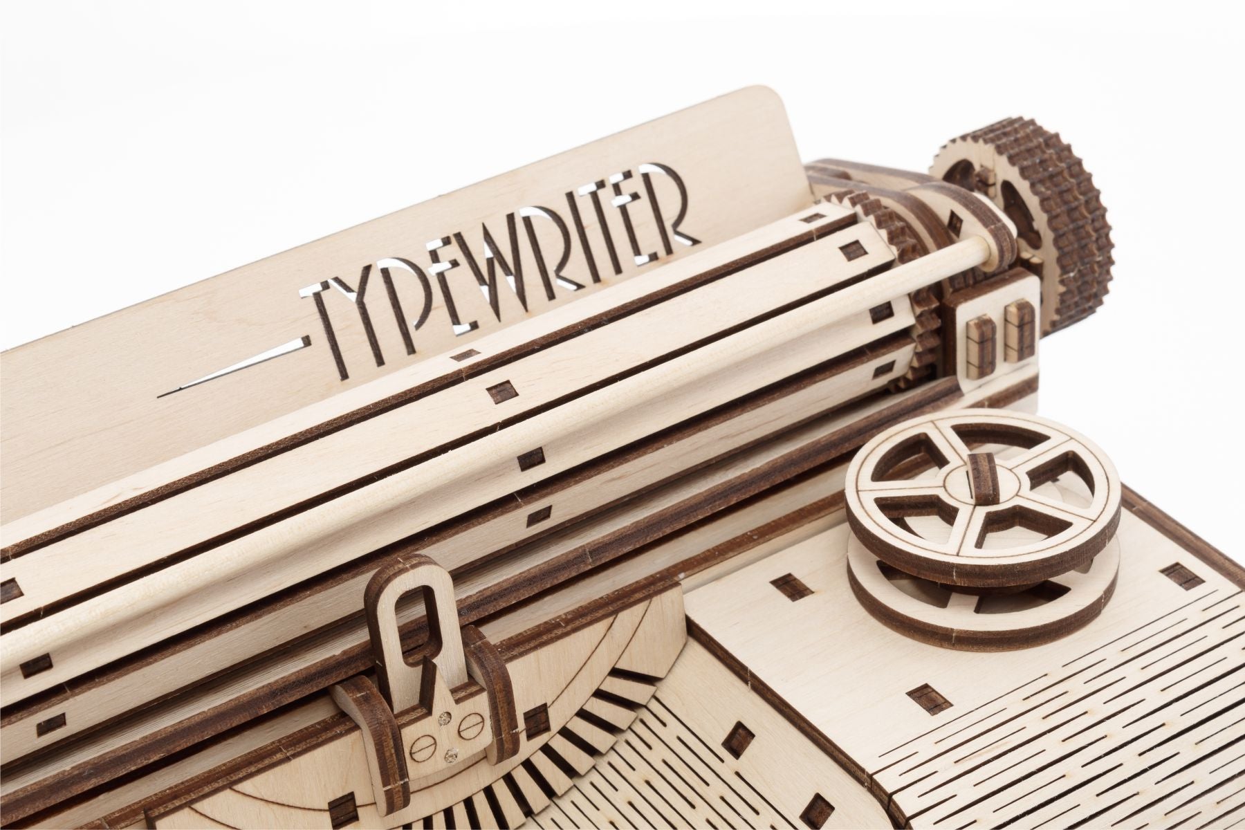 3D Wooden Model Kit | Typewriter (BEW015e) – Wooden constructors | Varvikas.Shop