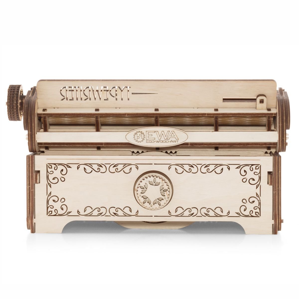 3D Wooden Model Kit | Typewriter (BEW015e) – Wooden constructors | Varvikas.Shop