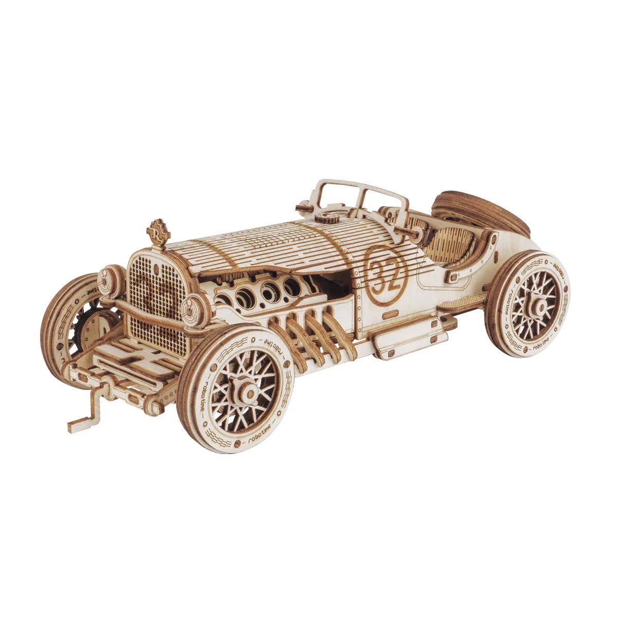 3D Wooden Model Kit | V8 Grand Prix Car (RA001e) – Wooden constructors | Varvikas.Shop